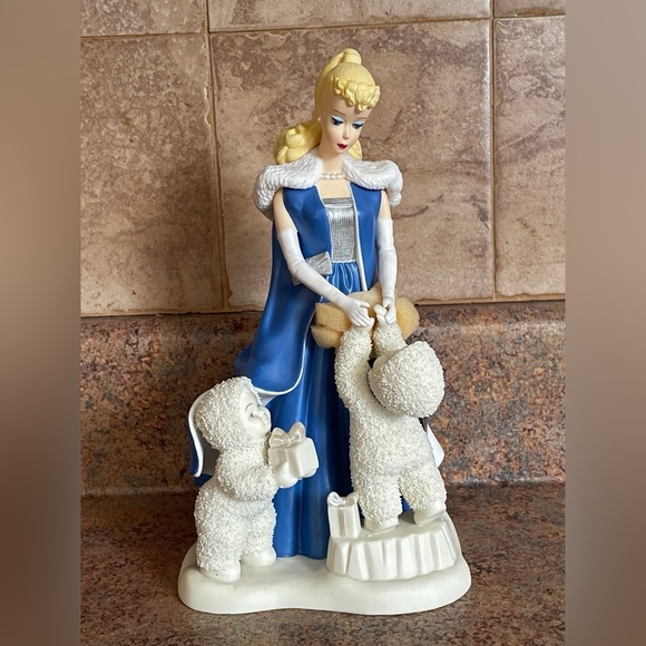 Barbie Other - Barbie Snowbabies White Porcelain Collector’s Marked Figurine Base